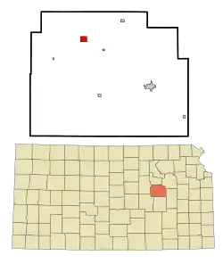 Location of White City, Kansas
