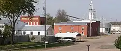 Looking south at downtown Morse Bluff