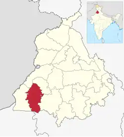 Location in Punjab, India