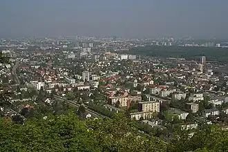 Muttenz as seen from the Wartenberg.
