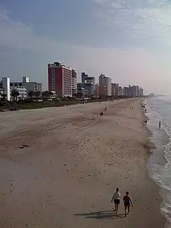 Oceanfront view alongside Ocean Boulevard