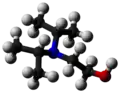 Ball and stick model of N,N-diisopropylaminothanol