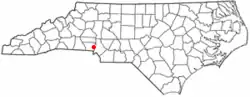 Location in the U.S. state of کارولینای شمالی