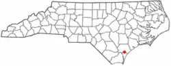 Location of Castle Hayne, North Carolina
