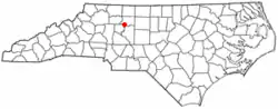 Location of Clemmons, North Carolina