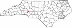 Location of Davidson, North Carolina