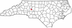 Location of East Spencer, North Carolina