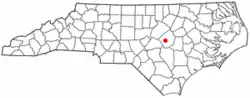 Location of Four Oaks, North Carolina