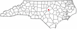 Location of Garner, North Carolina