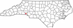 Location in the U.S. state of کارولینای شمالی