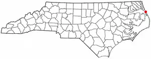 موقعیت  در ایالت کارولینای شمالی