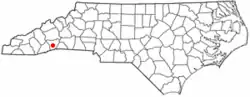 Location of Laurel Park, North Carolina