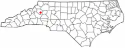 Location of Lenoir, North Carolina