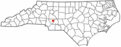 Location of MountPleasant, North Carolina