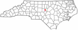 Location of Pittsboro, North Carolina