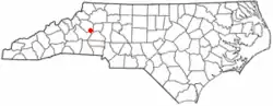 Location of Sawmills, North Carolina