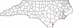 Location of Silver Lake, North Carolina