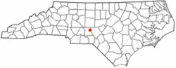 Location of Star, North Carolina