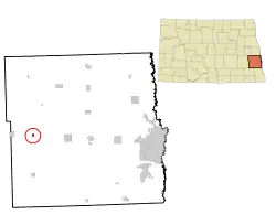 Location of Buffalo, North Dakota