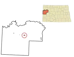 Location in داکوتای شمالی