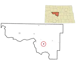 Location of Underwood, North Dakota