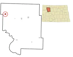 Location of White Earth, North Dakota