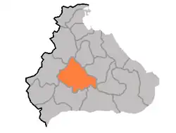 موقعیت شهرستان سه‌پو در نقشهٔ استان گانگوون