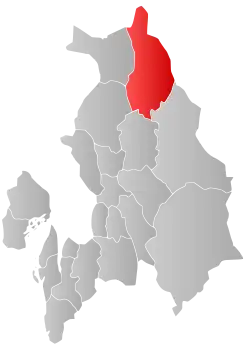 Eidsvoll within Akershus