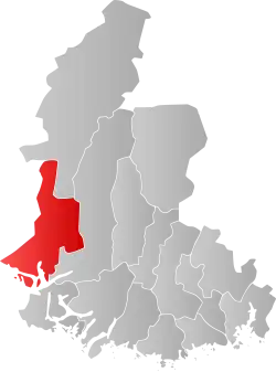 Flekkefjord within Vest-Agder
