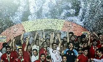 جشن قهرمانی باشگاه فوتبال نفت تهران