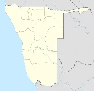 ویندهوک در Namibia واقع شده