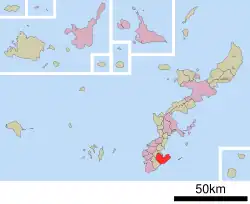 موقعیت Nanjō