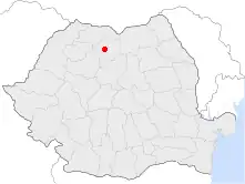 Location of Năsăud