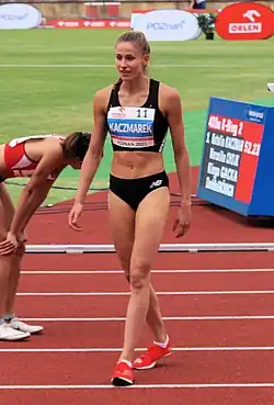 Kaczmarek at the Polish Championships in 2021
