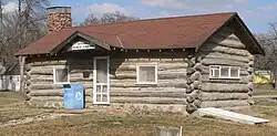 Nehawka's 1934 log cabin library is listed in the ثبت ملی اماکن تاریخی.