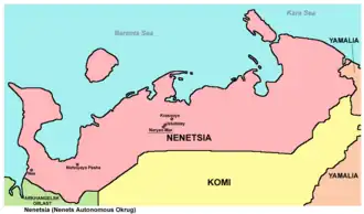 Map of Nenetsia