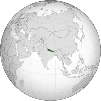 نقشه نپال