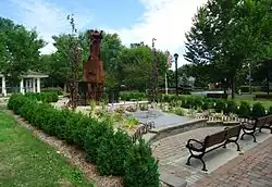 A public space for outdoor ceremonies.