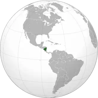 موقعیت Nicaragua