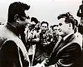 چائوشسکو و کیم ایل-سونگ در دیدار از کره شمالی (۱۹۷۱)