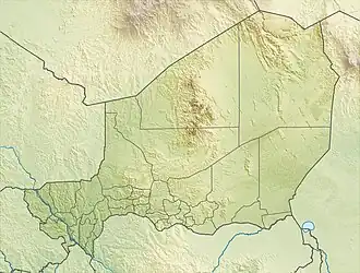 کوهستان آیر در نیجر واقع شده