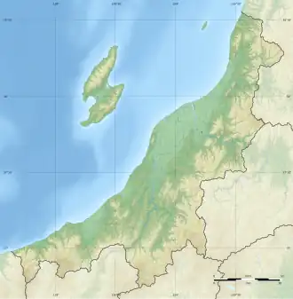 قلعه موراکامی در Niigata Prefecture واقع شده
