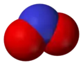 The nitrite anion (space-filling model)