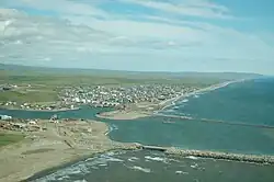 چشم انداز هوایی بندر نوم