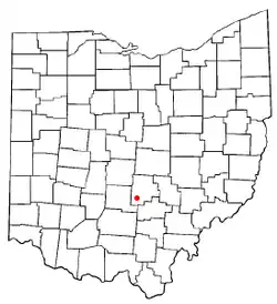 Location of Amanda in Ohio