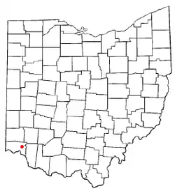 Location of Amberley, Ohio