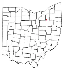 Location of Barberton, Ohio