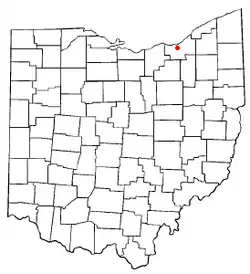 Location of Brooklyn in Ohio