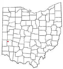 Location of Brookville, Ohio