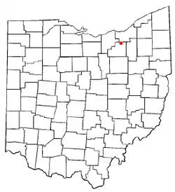 Location of Brunswick, Ohio